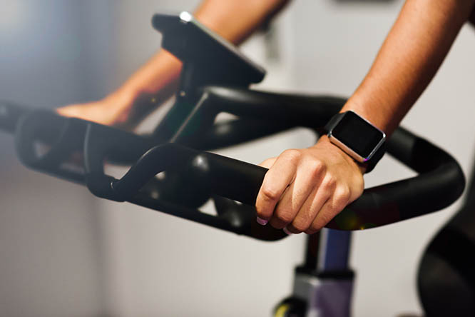 Handlebars of Indoor Bike