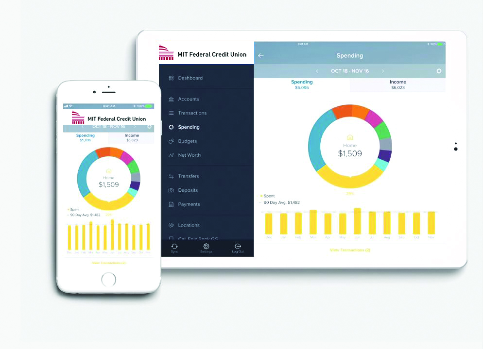 sample screens for money management