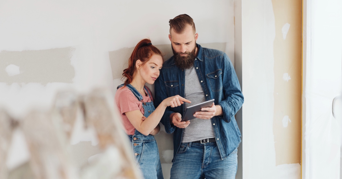 Home healthcare nurse with senior adult woman at home